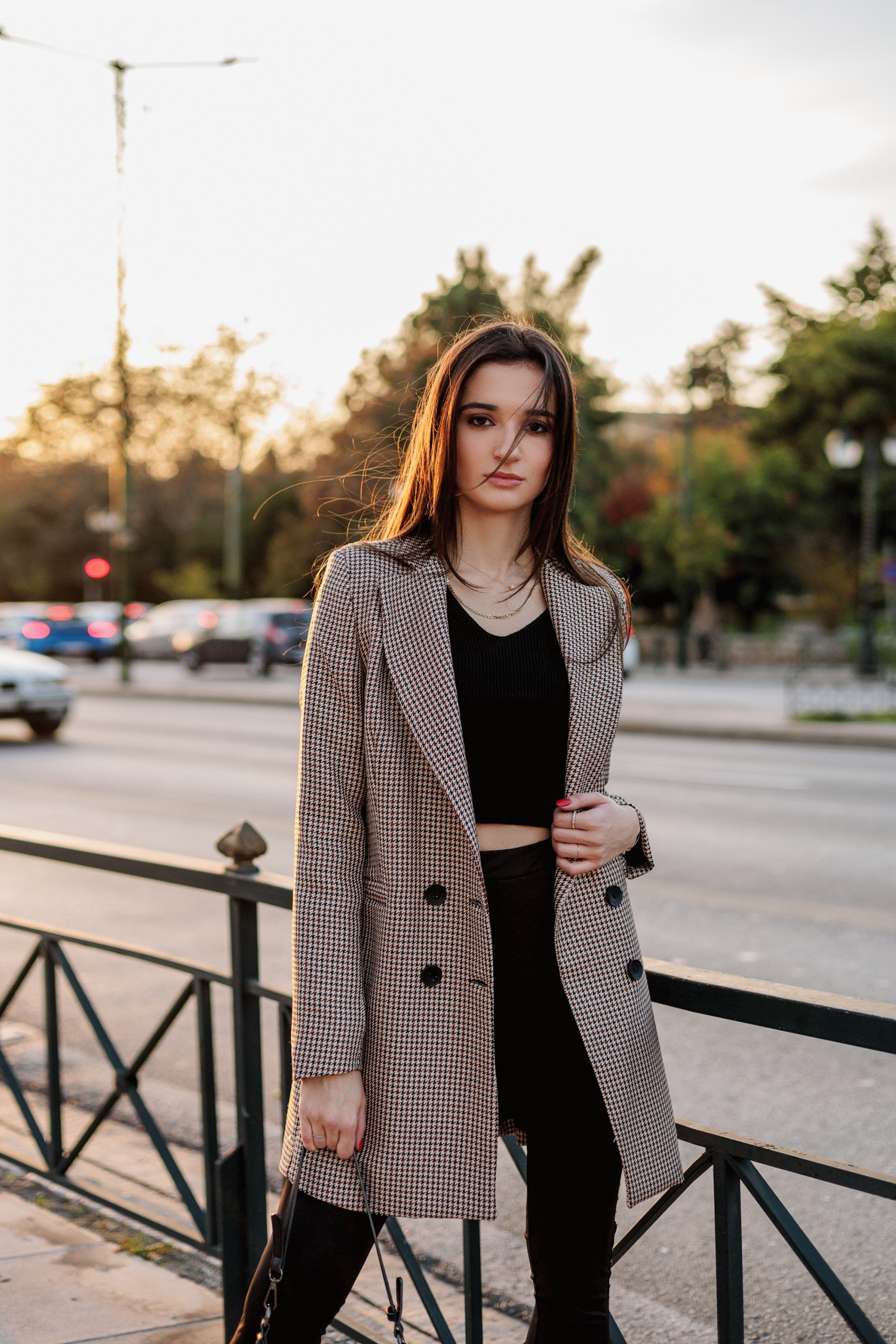 PLAID BLAZER